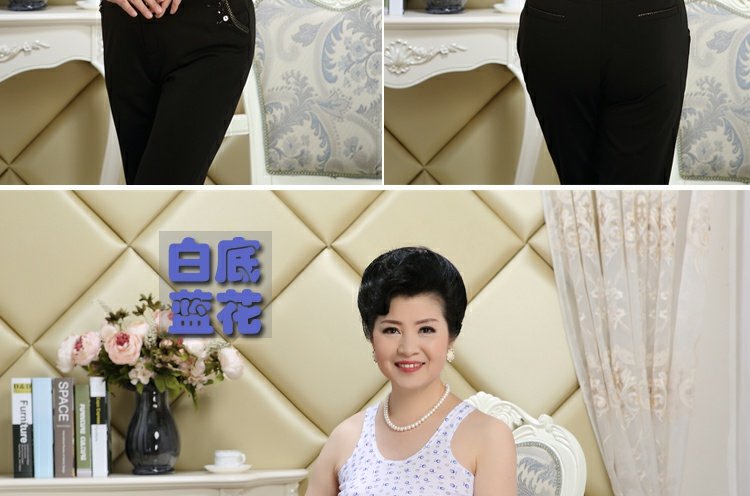 Áo nỉ cotton dành cho phụ nữ trung niên và tuổi già cộng với áo phao rộng kích cỡ lớn cho mẹ. áo lót nam tay ngắn