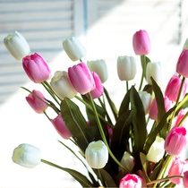 Tulip simulation flower fake flower fabric flower silk flower plastic flower living room floor set decoration flower decoration flower art