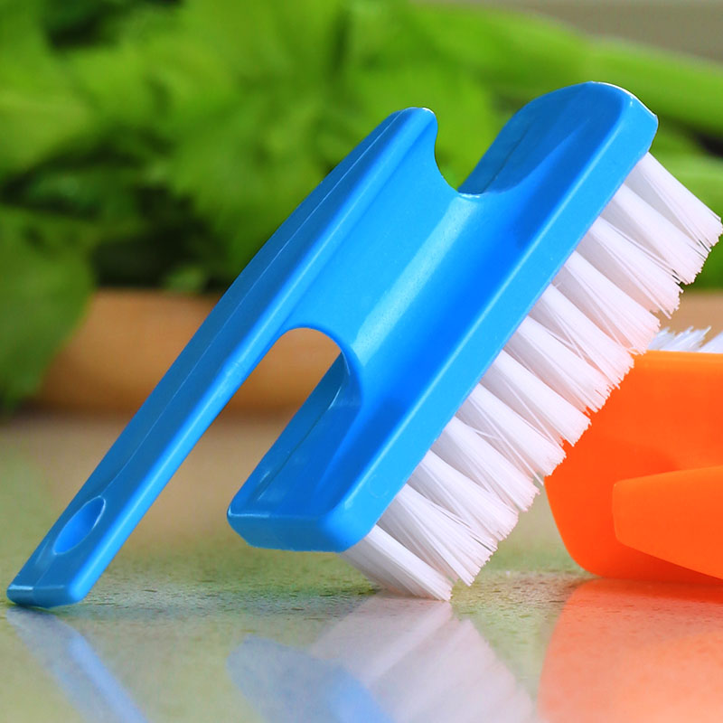 Mini vegetable and fruit brush vegetable brush fruit and vegetable brush plastic cleaning brush kitchen brush to remove mud and decontamination melon and fruit brush