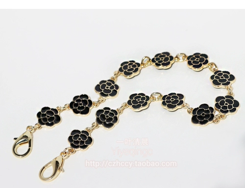 Черный двусторонний металлический горный чай, цепь, вечернее платье, небольшая сумка, ручка на цепочке