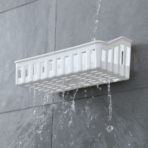 Free-to-punch containing rack No-mark kitchen shelve Bathroom Wall-mounted Basket Wash Table accommodating box toilet accommodating basket