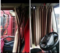  Big truck truck curtains Jiefang j6 Chenglong Dongfeng motor sunshade and heat insulation curtain Rear window sleeper curtain side block