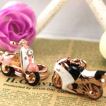 Motorcycle couple key buckle cute car key ring creative man lady hang fashion