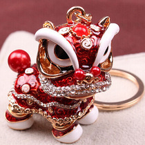 Lion key chain female cute Net red pendant motorcycle men high-grade personality creative hanging decoration exquisite couple