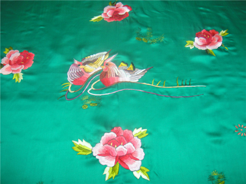 Hàng Châu lụa dâu lụa satin chăn cưới bông chăn đã kết hôn ở vịt quýt thêu tay chơi trong nước - Quilt Covers bộ chăn ga gối đệm