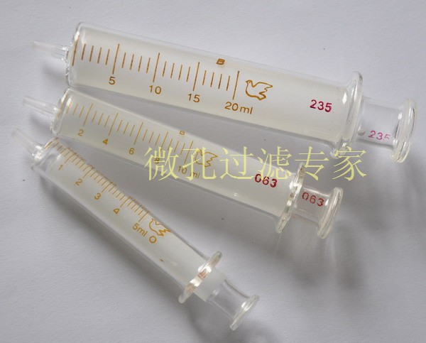 过滤用玻璃进样器，磨砂玻璃活塞针管全玻璃针筒10ml