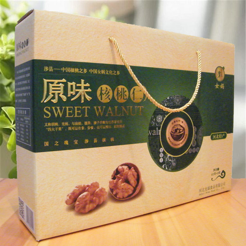 Original flavor walnut kernel gift box dress 60g * 6 Hebei Handan involved county gourmet speciality nut snacks with thin skin walnut kernel