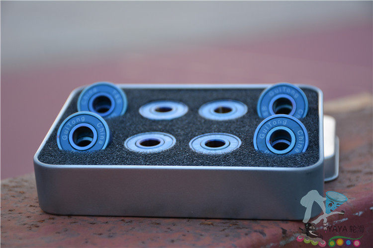 (YAYA roller skating) Tianbo ghost pupil bearing spike ABEC LIQ-9-11 brake flat flower FSK bearing bearing