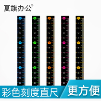 Japanese Raymay Fujii stationery color double scale students with ruler 15CM