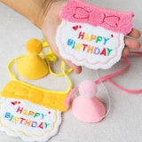 Шапка на день рождения для собаки, шнауцер, медведь, вечерние нагрудник на день рождения, нагрудник, полотенце, шарф, реквизит для фотосессии