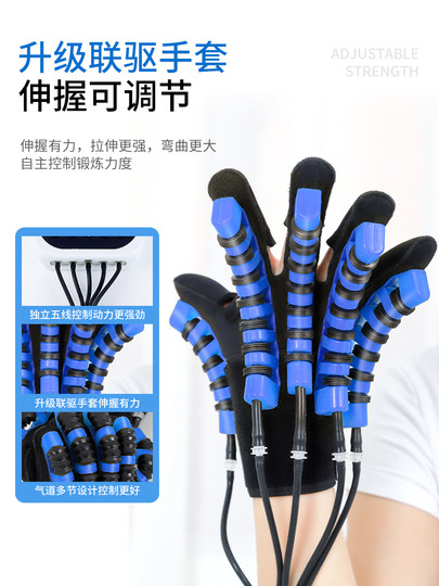 Finger-Hand-Rehabilitations-Trainingsgerät, elektrische Rehabilitationsroboter-Handschuhe, Schlaganfall-Hemiplegie, Fünf-Finger-Hand-Funktionsmassagegerät