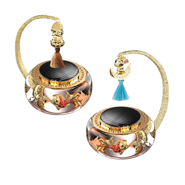 Net Red Car Perfume Pendulum SOLAR ROTARY GOLDFISH INCENSE Superior Class Car Men Special Advanced Scents