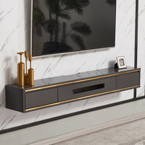 Postmodern minimalist wall-mounted TV cabinet light and luxurious living room Main bedroom Hanging Wall Shelf Super Narrow