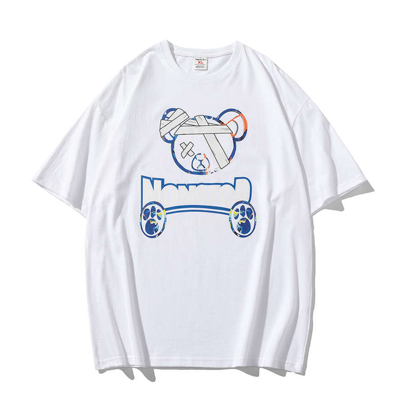 Short sleeve T-shirt male body 2021 Summer student mistress Shirt Country Tide Half Sleeve Pure Cotton Loose large size China port Wind