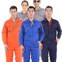 Autumn and winter overalls set long sleeve mens factory workshop workers overalls custom-made clothes auto repair decoration