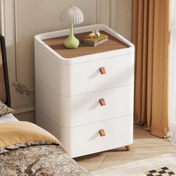 Thickened Bedside Table Storage Cabinet Drawer-Type Simple Bedroom Storage Cabinet Household Multi-Layer Plastic Bathroom Storage Cabinet