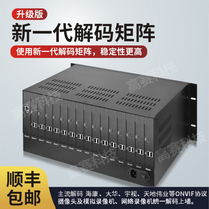 大康印稿　初集 监控矩阵模拟网络混合解码兼容海康大华电脑信号统一上墙单屏