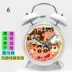 Đồng hồ 4 inch bút chì màu nhỏ mới dễ thương phim hoạt hình trẻ em đầu giường chuông anime trên khắp Nhật Bản và Hàn Quốc đồng hồ báo thức câm