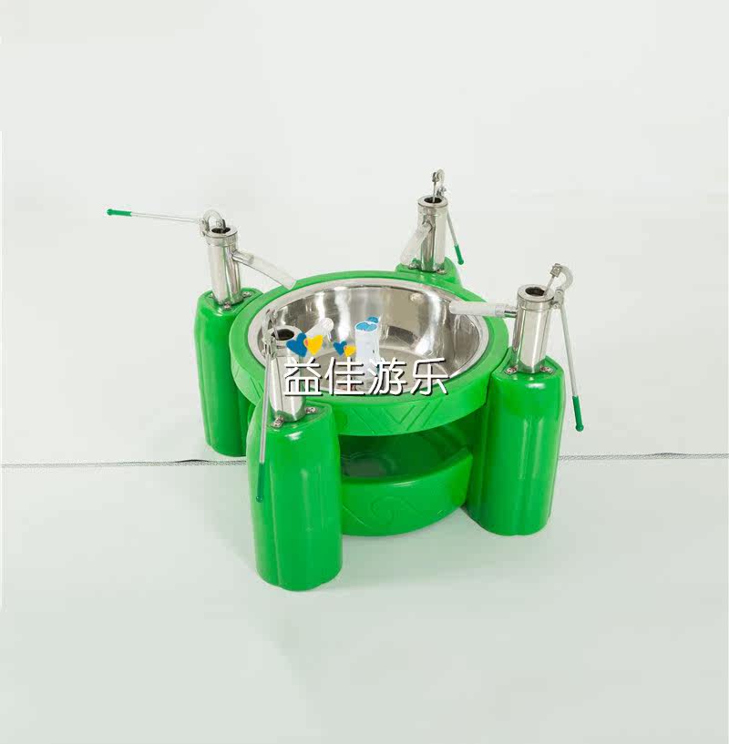 Kindergarten Play Water Bench Press Water Pump Water Pump Children Outdoor Activities Four-Four Cooperative Drain Valves Self-Circulating Toys