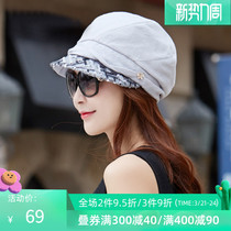 Berehat Spring Autumn Slim-in-the-Face Little News Hood Day Ensemble 100 Hitch Anise Cap Sun Hat Hood Sunscreen Hat Sunscreen