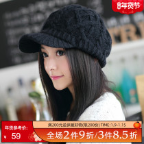 Hat female winter Korean version of tide autumn and winter Joker sweet cute wool cap student beret cap knit hat