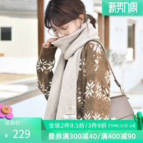 Fancet scarf woman winter 100% wool surrounding neck autumn winter day series 100 hitch fashion students thickened warm shawl