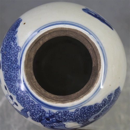 Сине-белый антикварный чай, антикварная фарфоровая коробочка для хранения