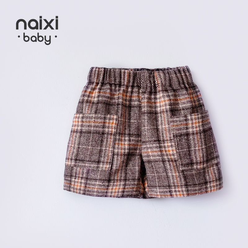7% clearance without refund｜ Fashion bi enter baby baby pair of paste shorts children retro thin pants