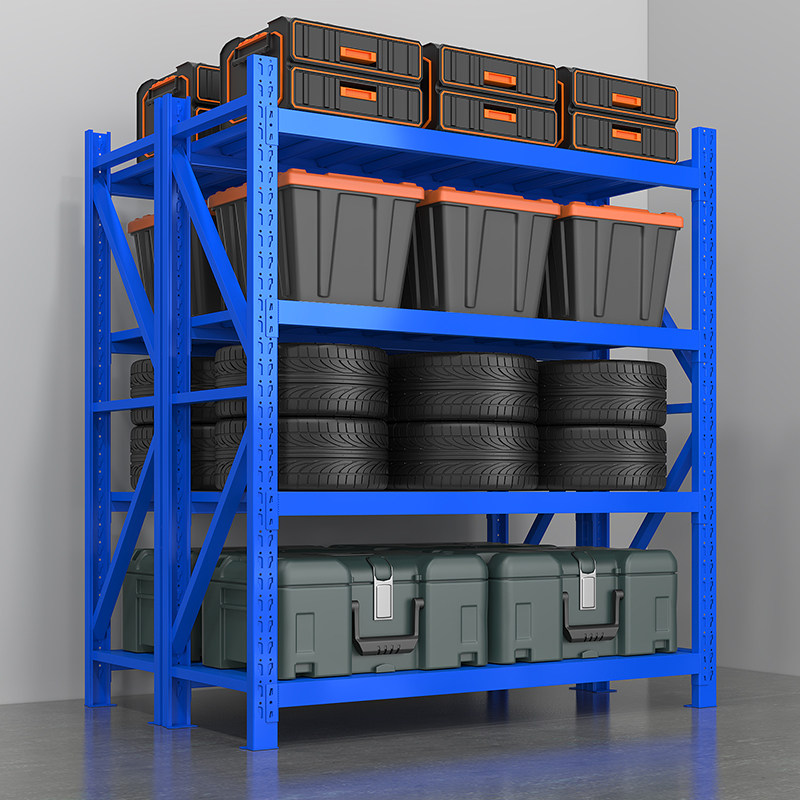 Heavy-type shelving shelving multilayer home garage Multi-functional storage rack steel shelving secondhand clear cabin