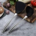 Thìa không dính silicone hộ gia đình spatula wok scoop wok nấu ăn xẻng bếp đặt bằng thép không gỉ silicone spatula - Phòng bếp