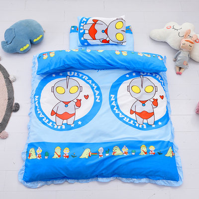 Cartoon children's quilt cover 120x150 kindergarten special quilt cover one piece quilt cover plus fleece baby child quilt cover