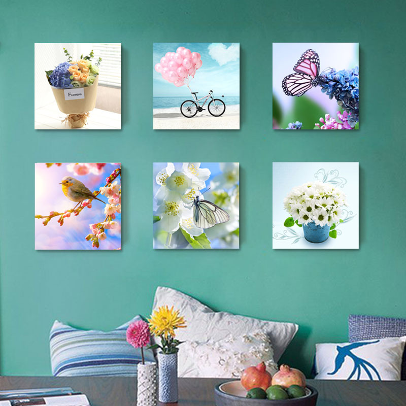 Living Room Decorative Painting Sofa Background Wall Modern Simple Fresh Style Dining Room Corridor Aisle Mural Staircase Hanging Painting Living Room Decorative Painting Sofa Background Wall Modern Simple Fresh Style Dining Room Corridor Aisle Mural Staircase Hanging Painting