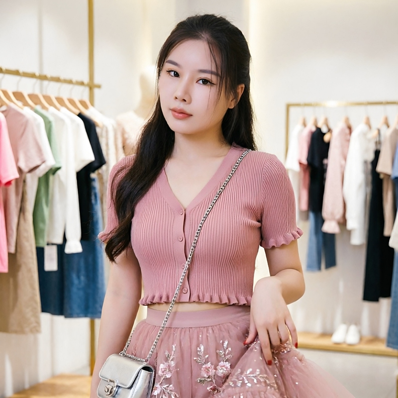 Underwear and Clothing Product Photography, Influencer Model Lingerie Dressing Up, Seller Showcase Photography G1148