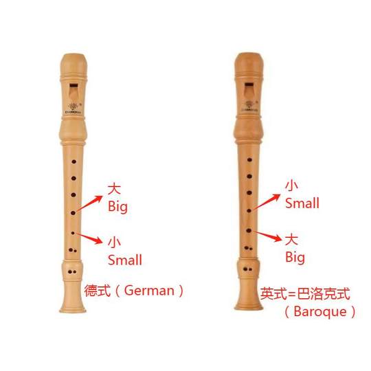 DIAMOND钻石牌德式/英式中音8孔木质竖笛 学生初学者儿童教学笛