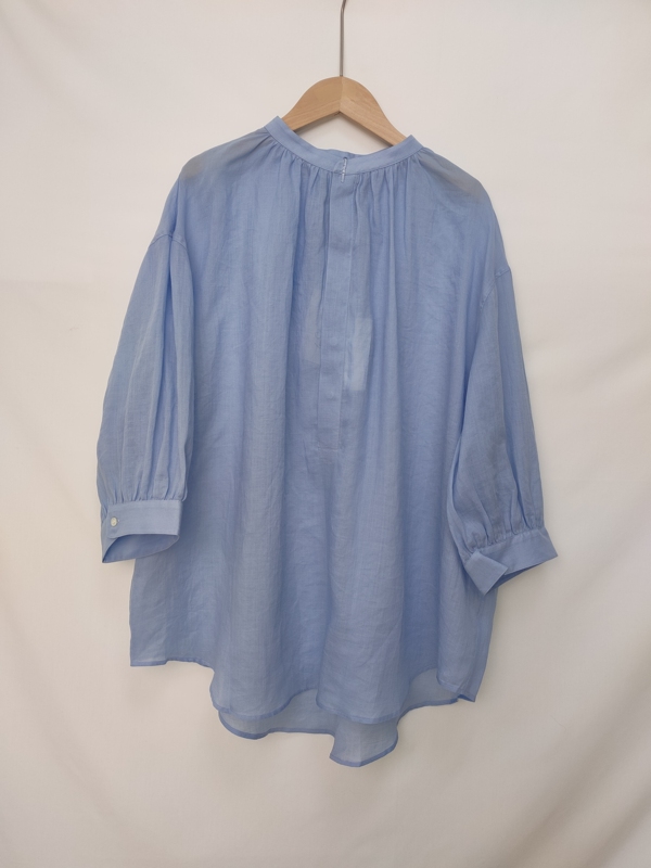 Exported to Japan, New Spring and Summer Style, Ramie Material/Cuamo Silk Material, Three-Quarter Sleeve Short Top for Women