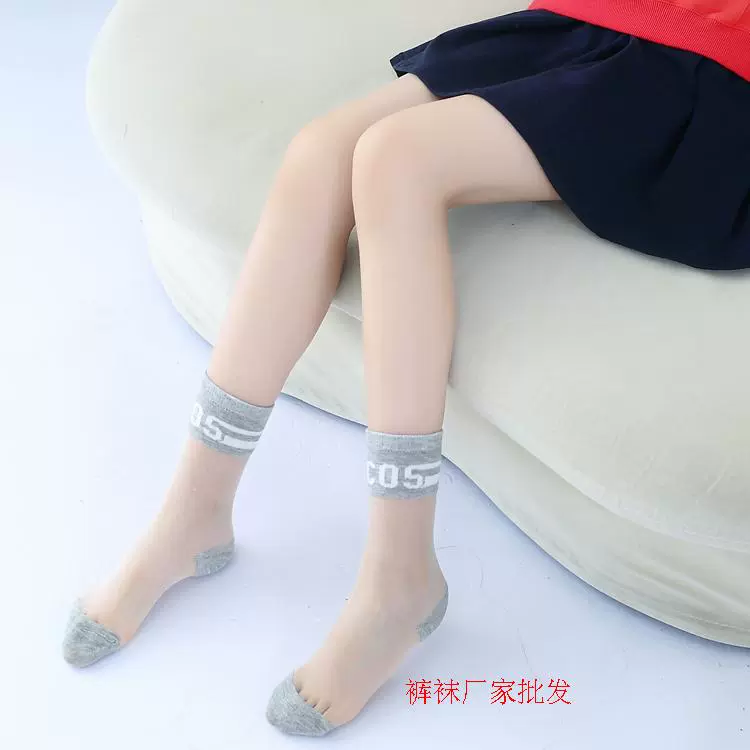 Trẻ em vớ bông cô gái trong vớ ống mùa hè trong suốt siêu mỏng trai ngắn vớ mùa xuân và mùa thu 3-5-7-9 tuổi tất cho bé sơ sinh
