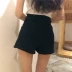 LGGDJDZ chic gió co giãn chẻ đôi quần nóng phụ nữ eo cao Joker quần short thời trang nữ Quần short