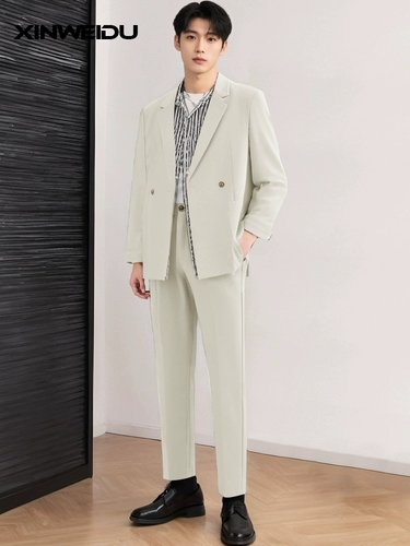 Элитный универсальный корейский костюм, свободный крой