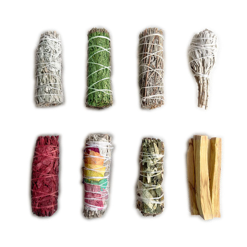 White Sage, California White Sage, Blue Sage, Peruvian Sacred Wood, 10cm, 4inch Smoked