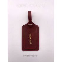Luggage tag custom leather table mat storage bag passport holder card bag suitcase boarding pass custom name logo
