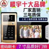 Aiteda 7 inch video intercom credit card doorbell Home HD wired villa password video intercom access control