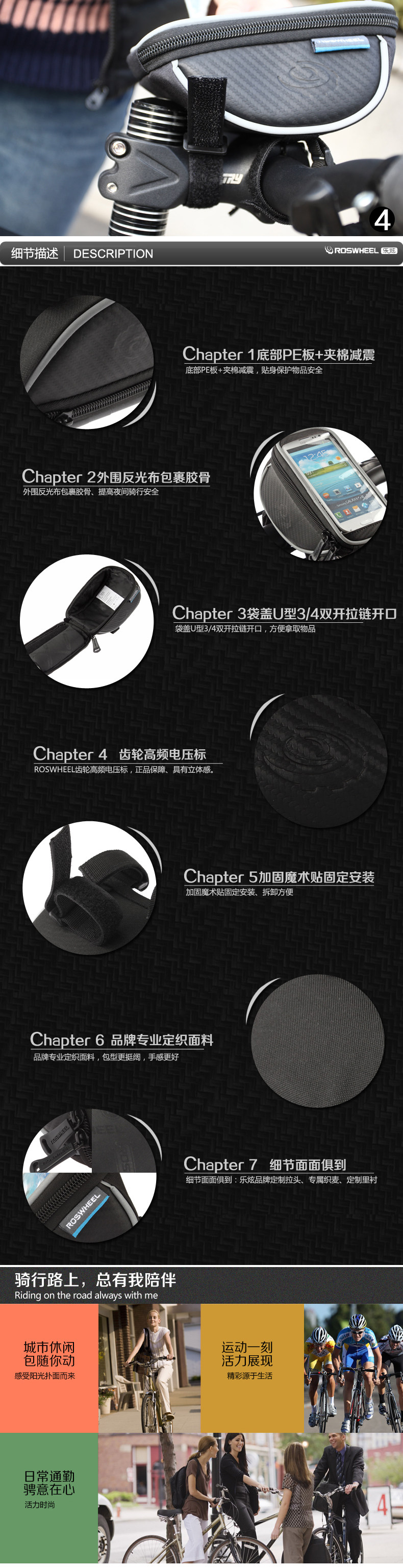 Sacoche pour vélo ROSWHEEL - Ref 2220467 Image 11