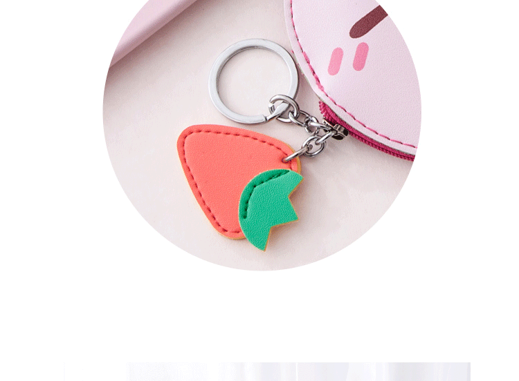 Im lặng tình yêu nhỏ ví nữ mini da Hàn Quốc đơn giản nhỏ nhỏ màu nâu tươi gấu phim hoạt hình ví nam pedro