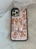 Apple, милые балетки, совместимый iPhone 14, чехол для телефона, защитный чехол, с медвежатами, 14promax, iphone, 13promax