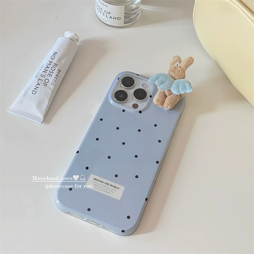 Apple, брендовый милый свежий совместимый iPhone 15, чехол для телефона, кролик, защитный чехол, 15promax, iphone, 12, новая коллекция