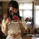 Южнокорейская инснация Simple Cartoon Girl Love S. Applable Apple Huawei Lazy Schoules 13 гоняться за драмой
