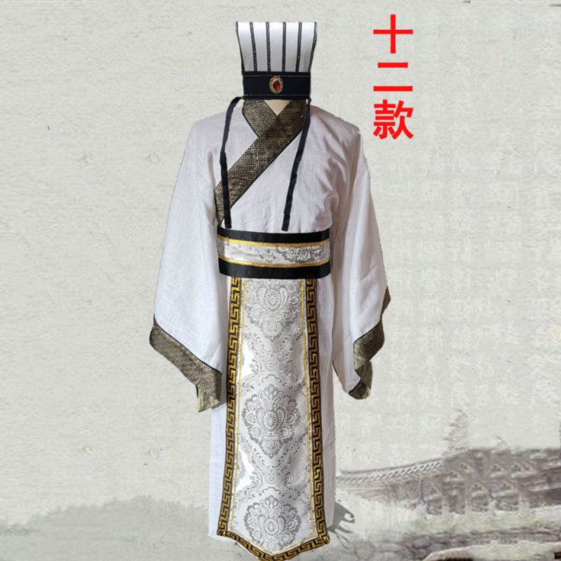 Китайцы одежда наборы 三国演义汉服男诸葛亮曹操刘备古装男汉服秦朝春秋战国官服大臣 Crystal mine. 17 workshop
