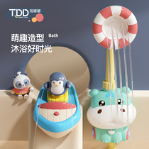 Cute Duck Baby Bathing Toys Kids Water Penguin Spinning Waterwheel Sprinkle Shower Boys Girls Baby