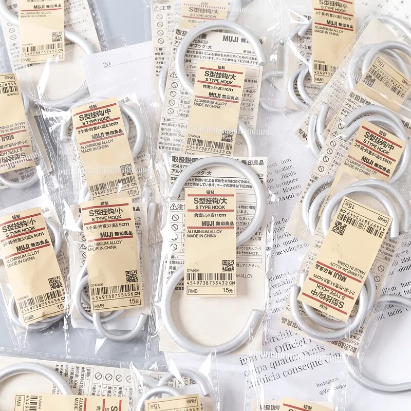 The repurchase rate is very high - aluminum alloy material S - type clothes hook household wardrobe hook