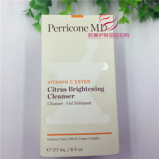 Clearance PerriconeMD Perricone Citrus Facial Cleanser 177ml ໂຟມລ້າງຫນ້າທີ່ບໍ່ກະຊັບຮູຂຸມຂົນ